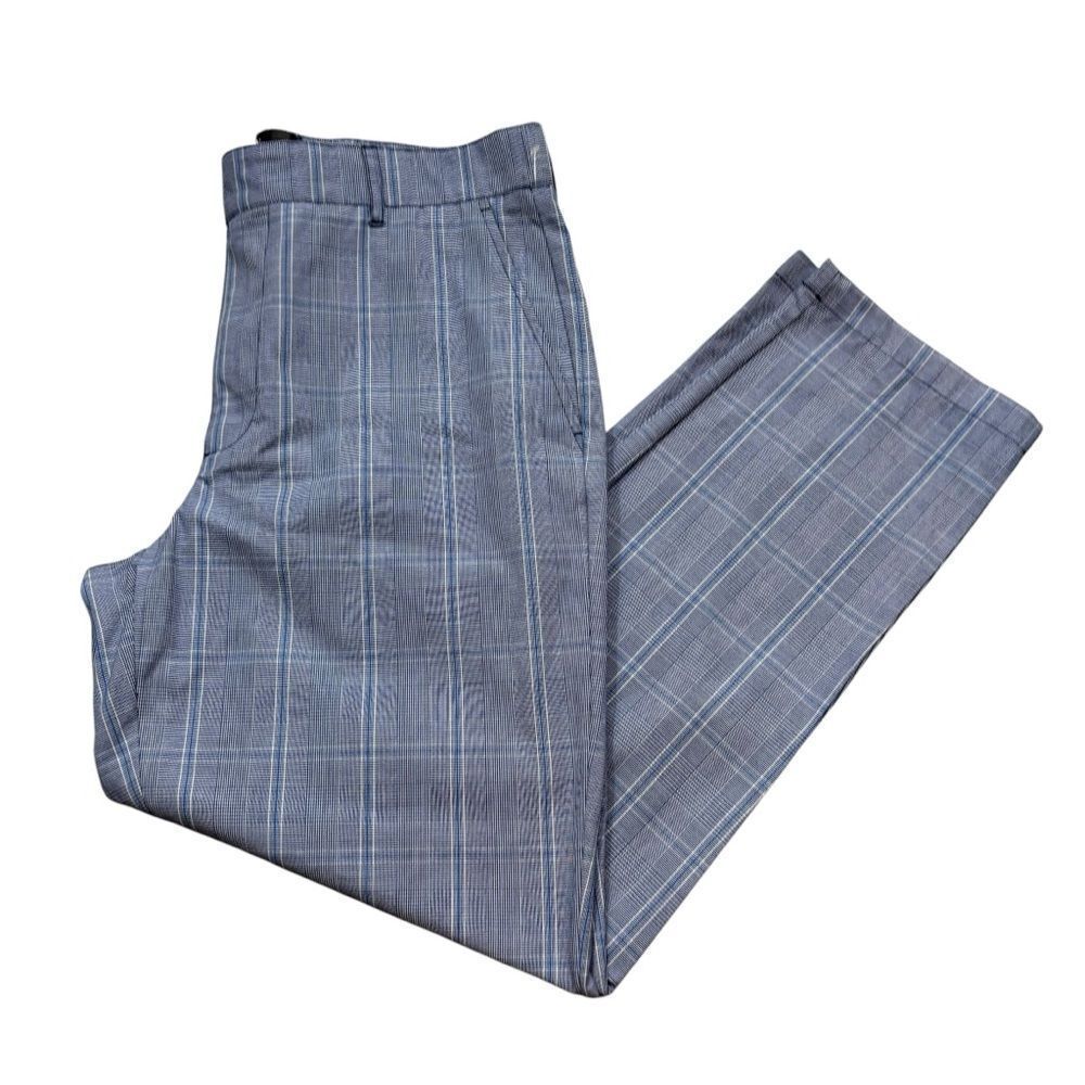 Men’s Houston White for Target Blue and White Plaid Pants Size Medium‎